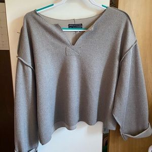 UO- Long Sleeve Ribbed Pullover